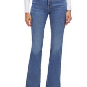 LIKE NEW! Good American Always Fits Good Classic High Waist Bootcut Jeans